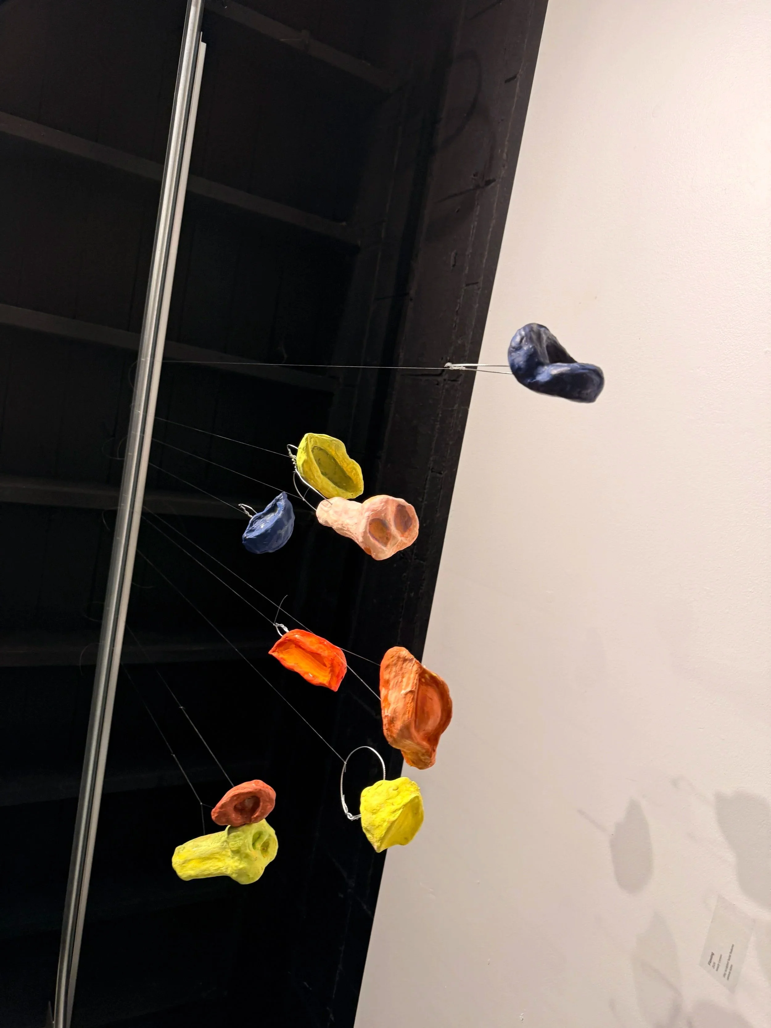 Installation Image II
Flowing
2026
Nearly Lemon

painted clay and wire
Various sizes 