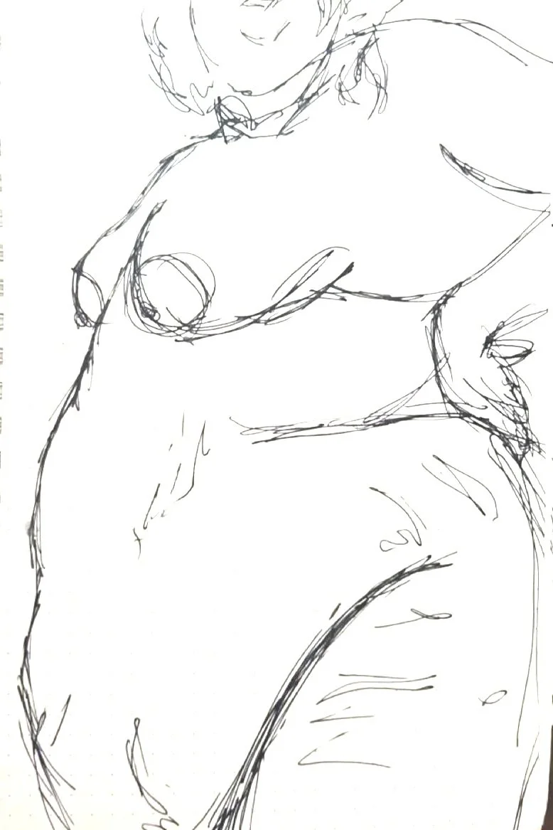 still a good body 4, ink on paper