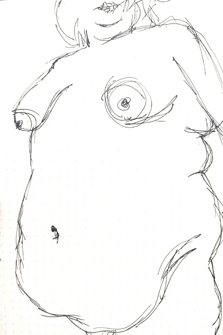 still a good body 6, ink on paper