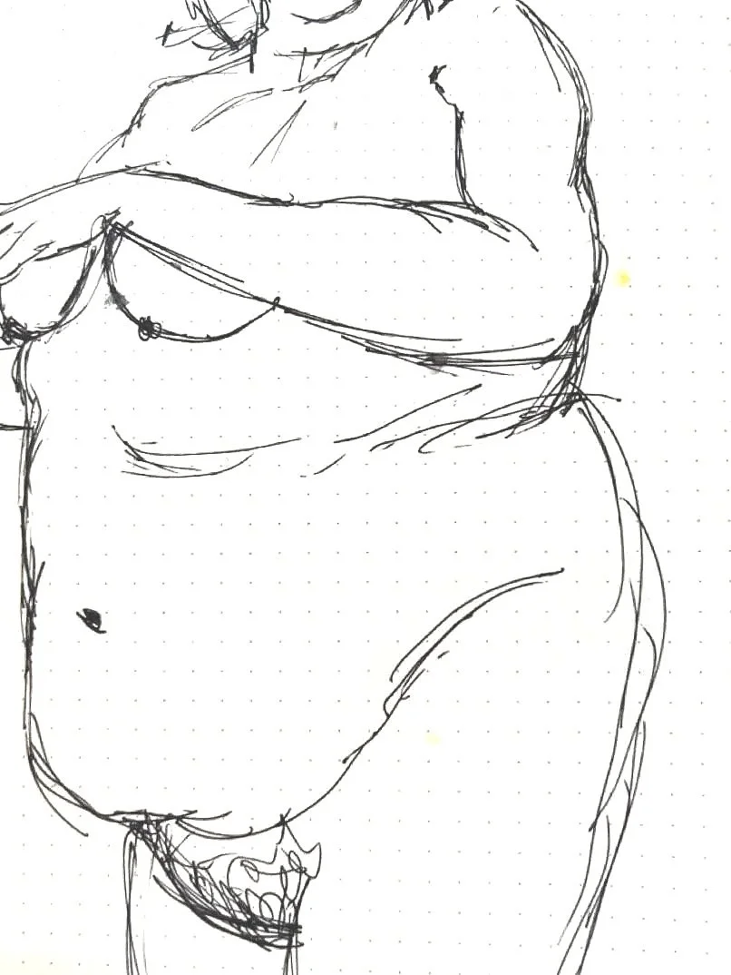 still a good body 8, ink on paper