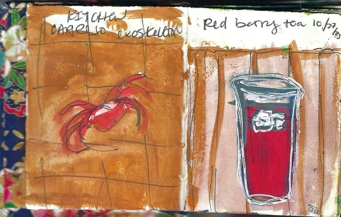 Cangrejo y té rojo, crab and red tea, Zancudo