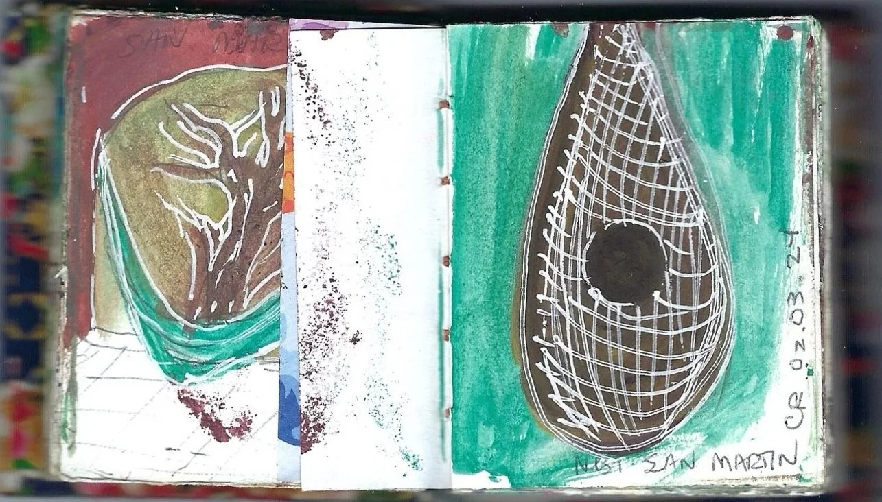 Mini boceto de casa para pájaros de San Martín, Mini sketch birdhouse San Martin