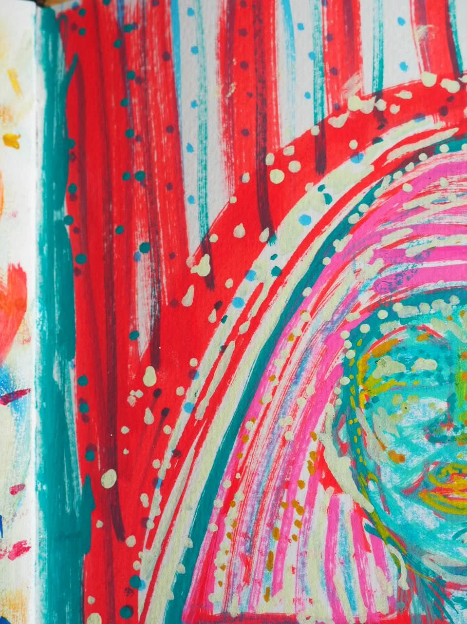 Cool down, close up, 2026, Nearly Lemon, acrylic marker on 300 gsm paper, 8.5 x 12"