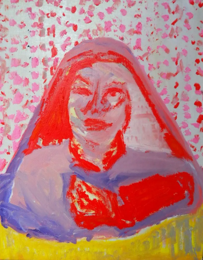 I give. 2026, Nearly Lemon, Oil sitck on gessoed wood panel, 11 x 14 x .75"