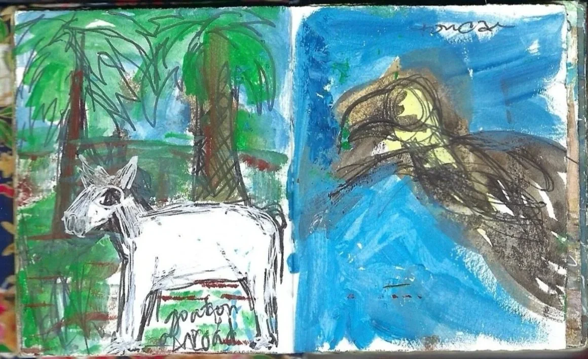 Caballo y tucan, Horse and tucan in flight, Zancudo