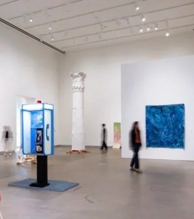 When you dont Remember You Miss Me | 2026 · Salvaged payphone, reclaimed metal grate, printed cloud, live telephone archive · Kemper Museum of Contemporary Art, St. Louis · 