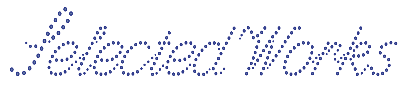 Text reading 'Beads and Moves' created with small blue dots.