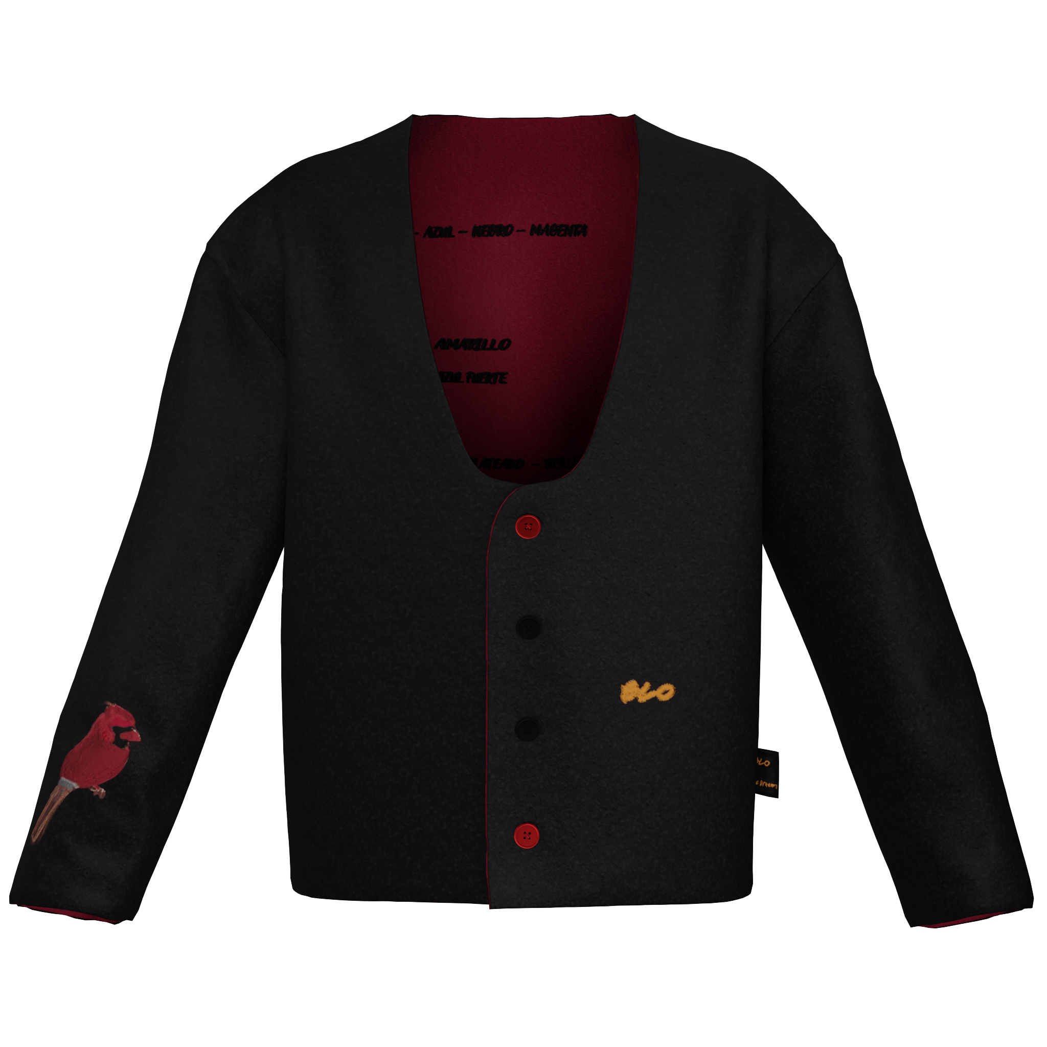 Cardigan 2-Side View