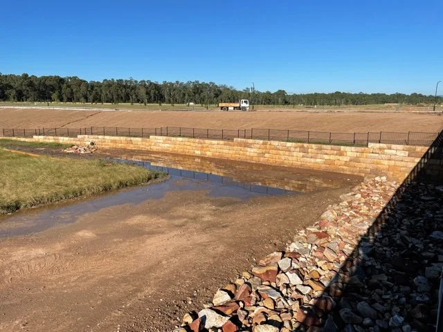 Elara Bridge - Sandstone Retaining Walls