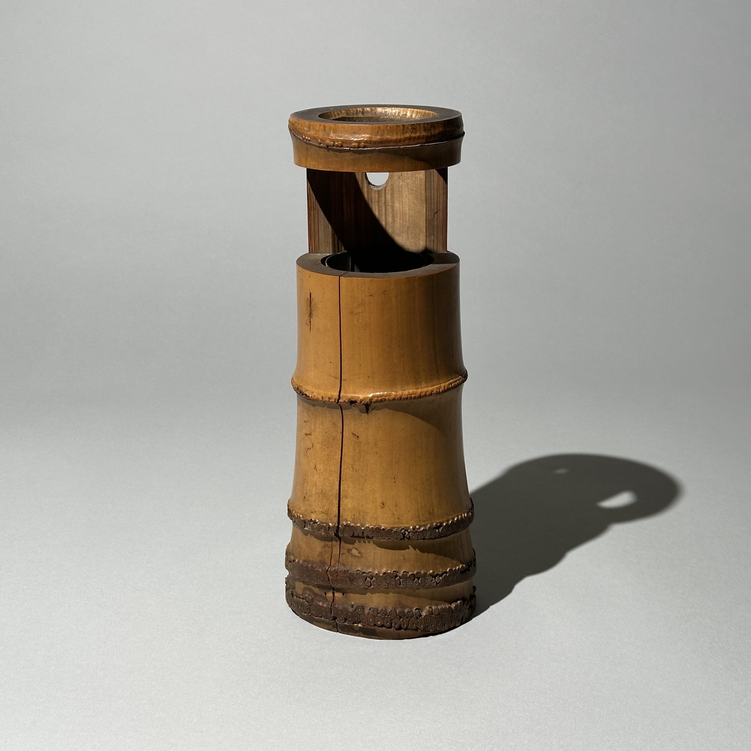 Bamboo chabana vase (ichi-ju-giri)