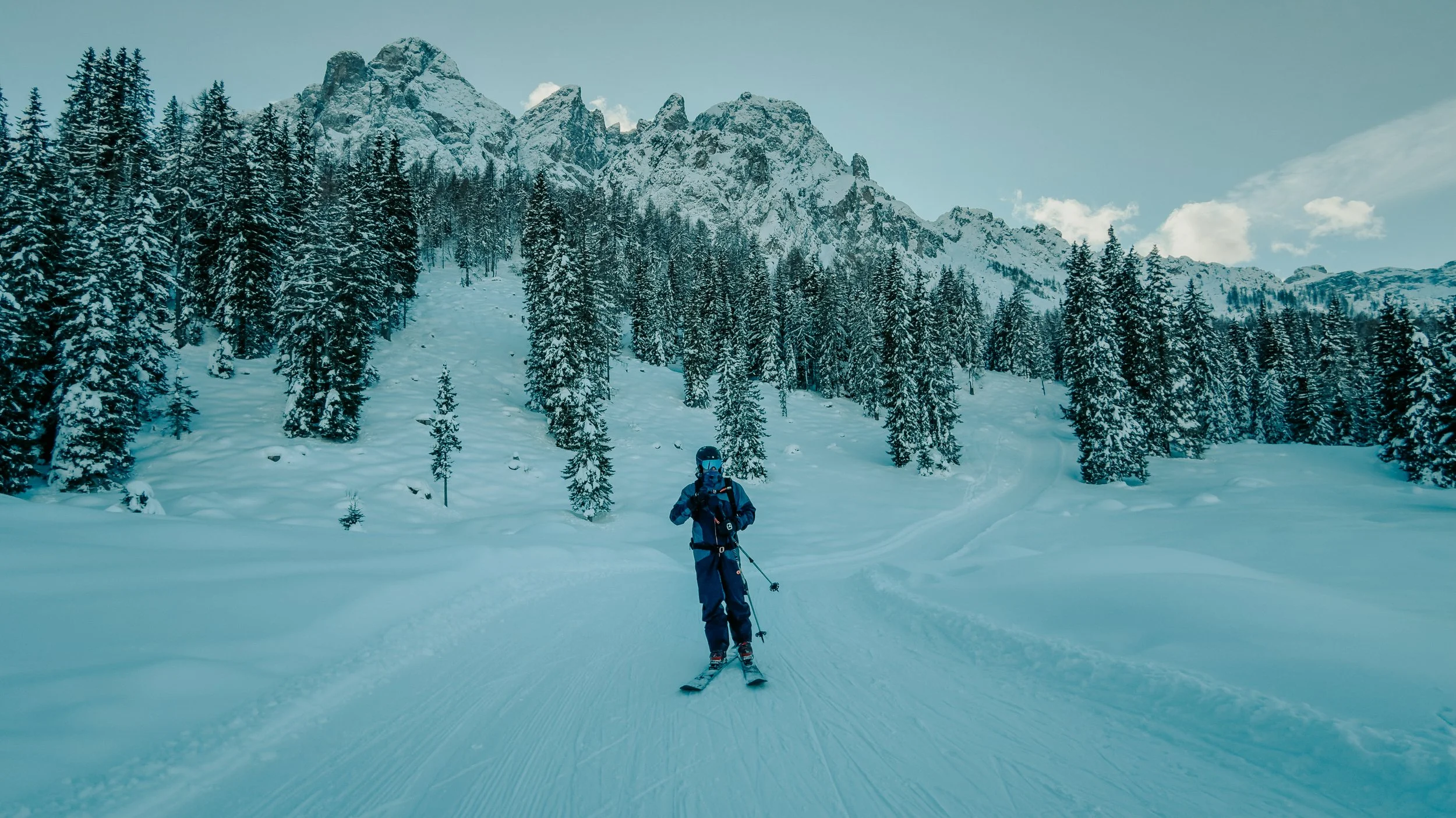 Unesco ski-route, Sexten Dolomites