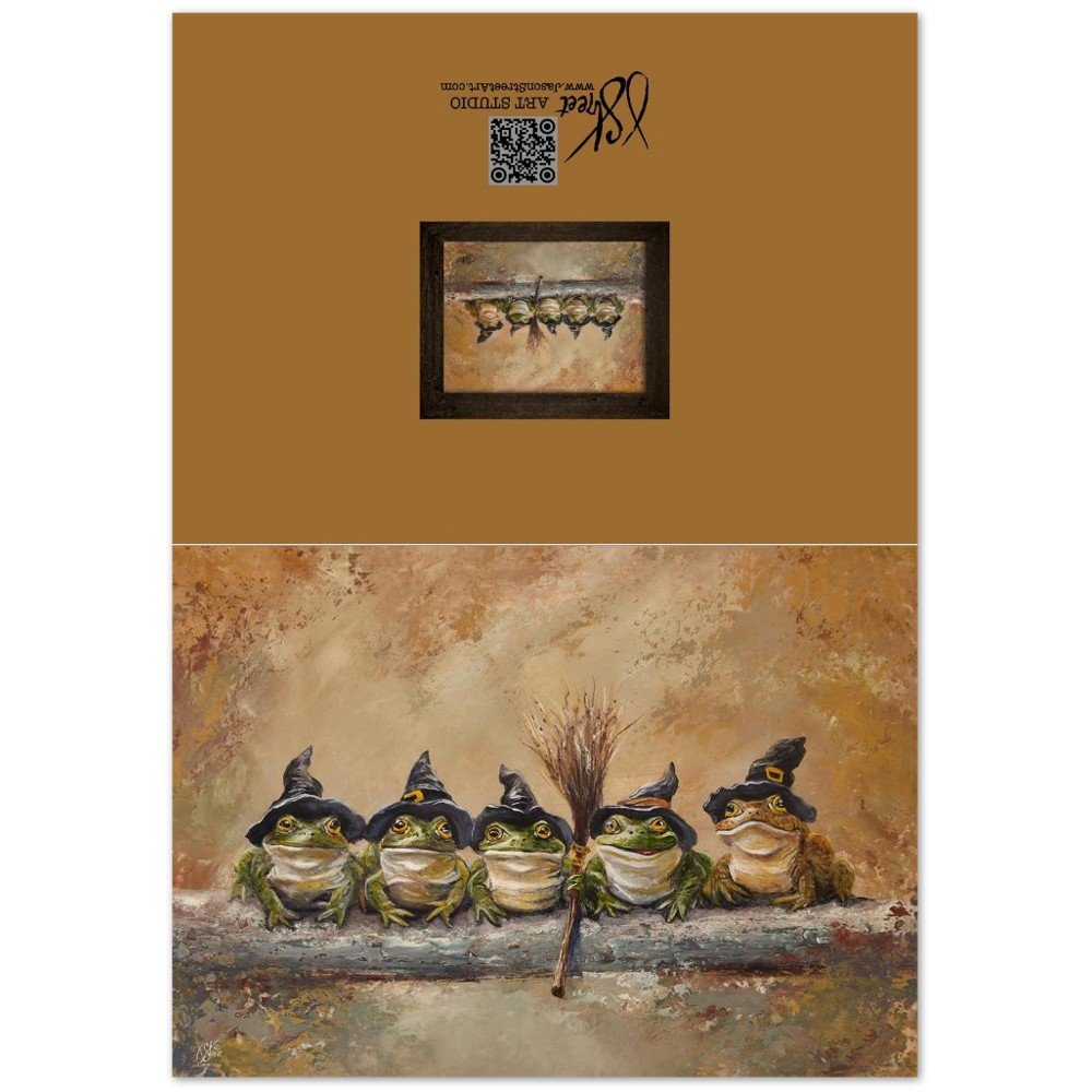 "Salem Frogs" Pack of 10 Greeting Cards (US & CA)