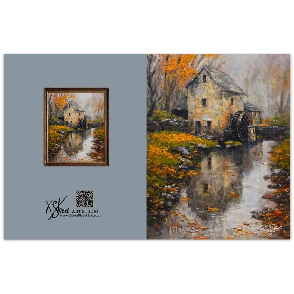 Watermill October's Reflection - 10-Pack - Hand Painted