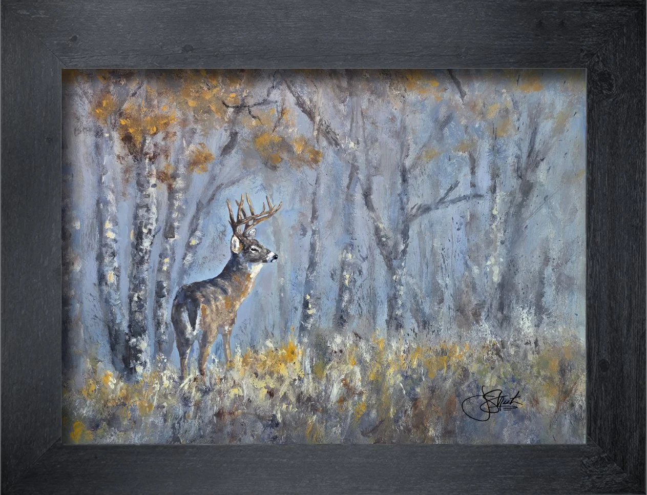 "BUCK MEADOW" 16" x 12" Print