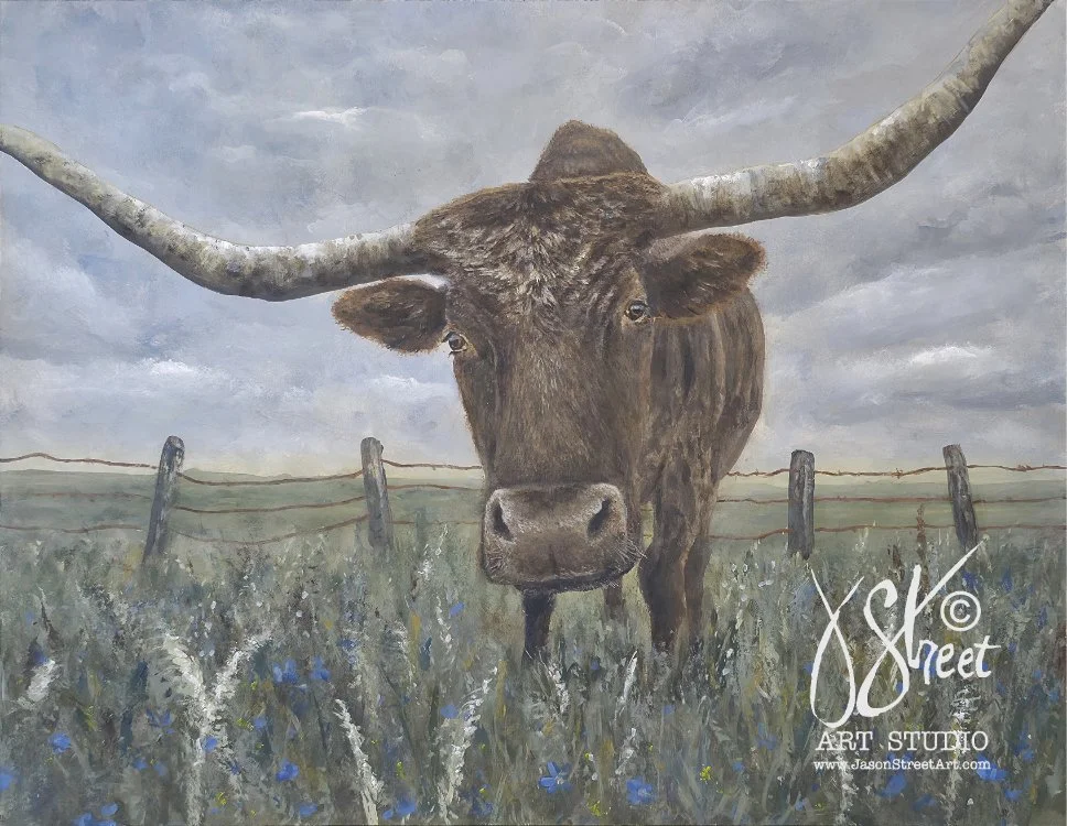 "Pickles" Longhorn - Print