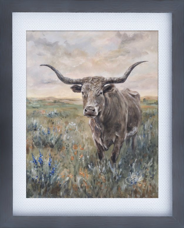 "Longhorn" 12" x 16" Print
