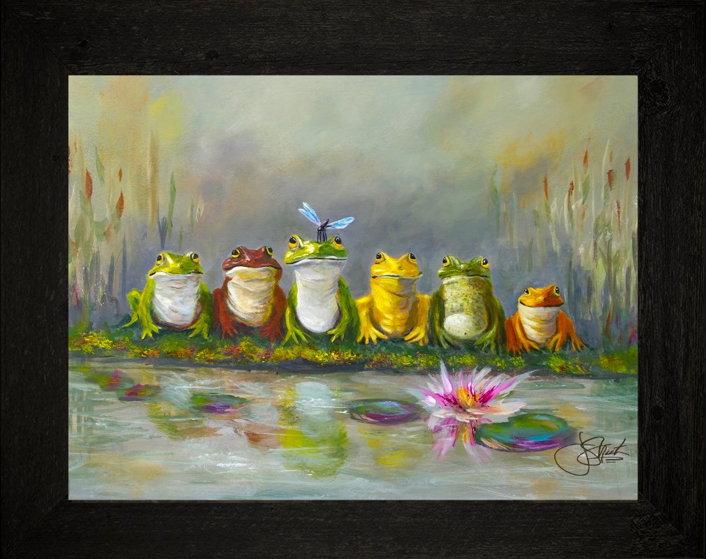 "Ribbit River" 16" x 12" Print