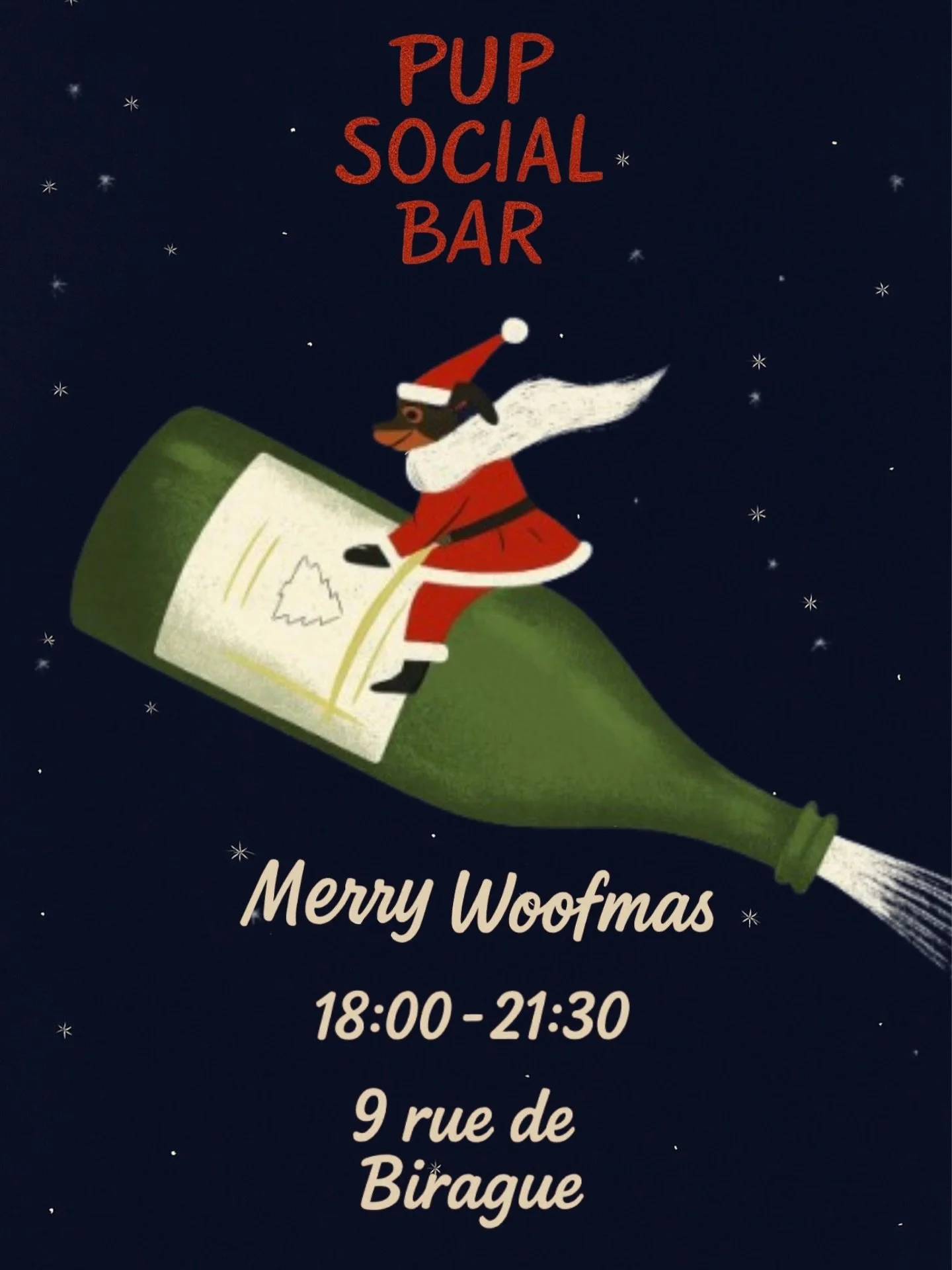 ✨ Pup Social: Christmas Edition is coming to town! ✨

Join us on 18 December from 18h&ndash;21:30 at Le Bone Appart for a festive night of natural wine, treats, and dogs 🐶
Santa Paws is ready&hellip; are you? 🎅🏽
Tickets in bio! ❤️
