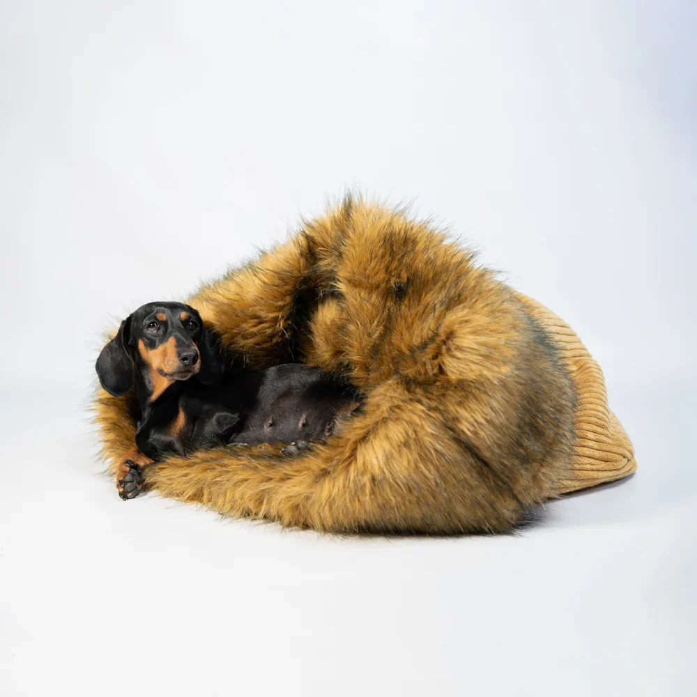 Cocoon – Snuggle Cave in “Fox” Faux Fur