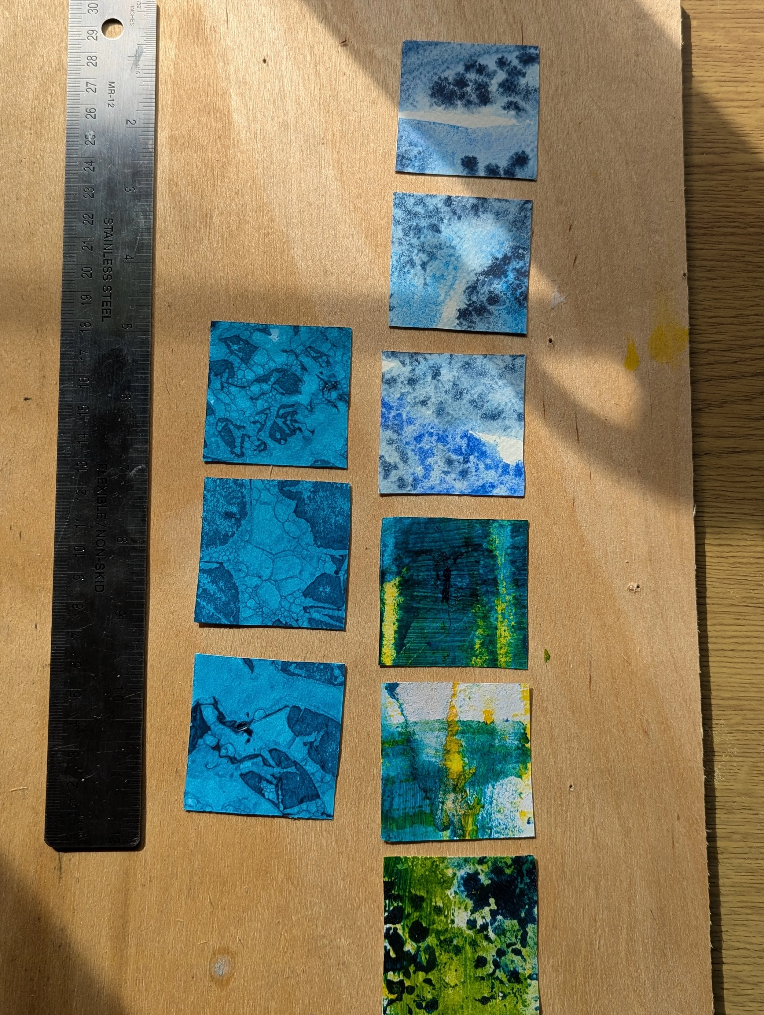 Textured papers experimentation