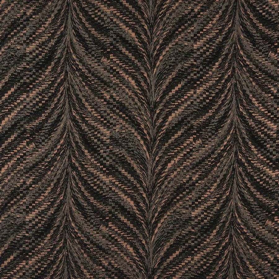 Luxor in Bronze - Polyester and Lurex Curtain fabric - 1m cut length