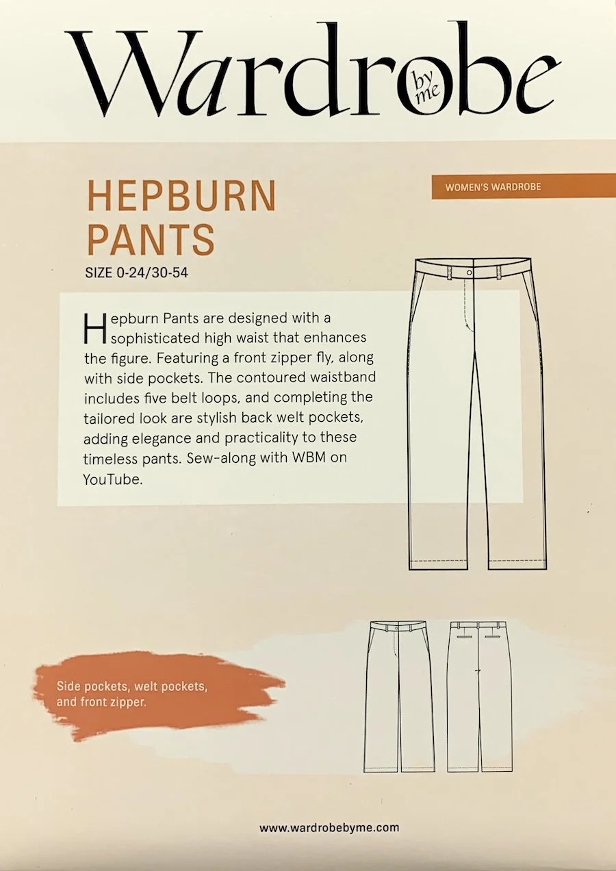 Hepburn Pants Pattern Wardrobe by Me