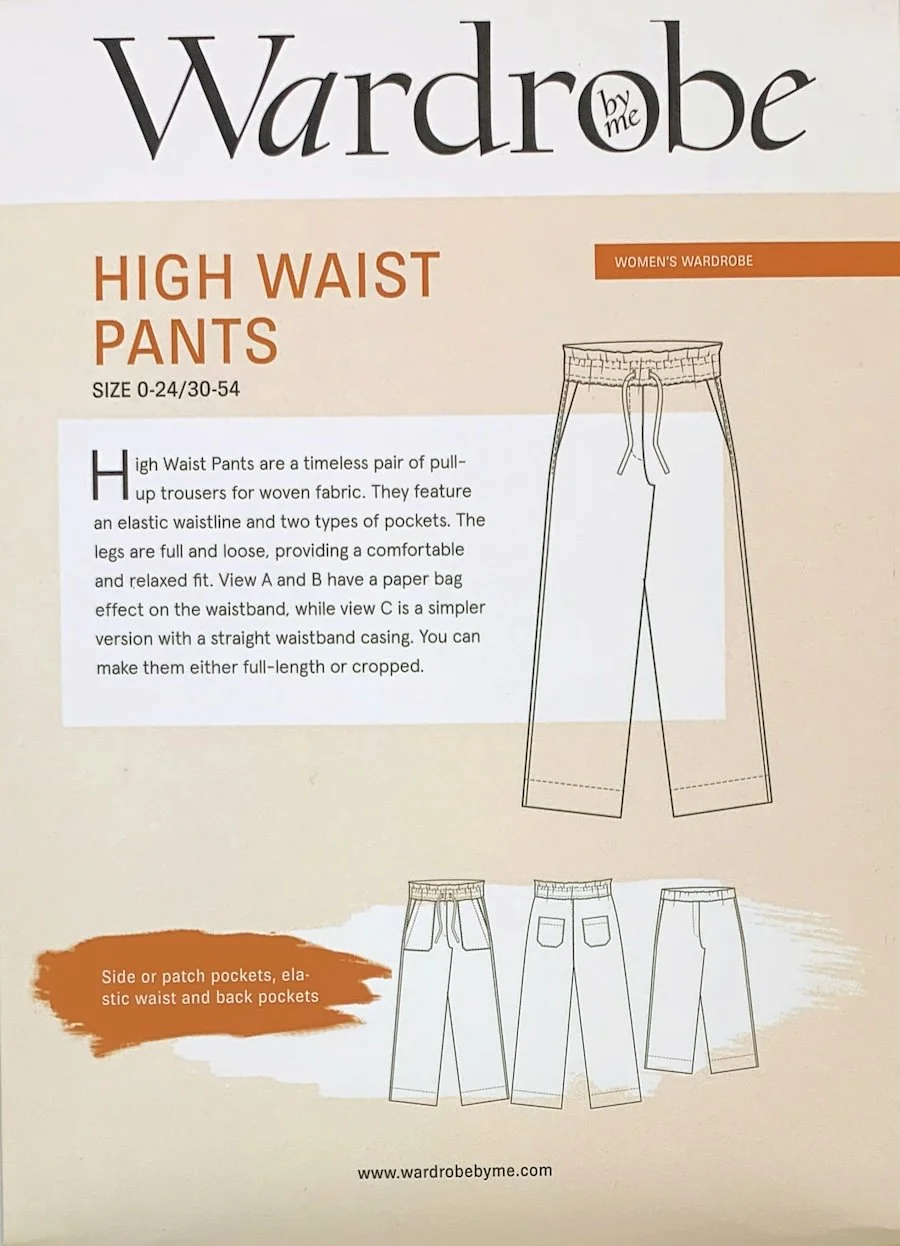 High Waist Pants Pattern Wardrobe by me