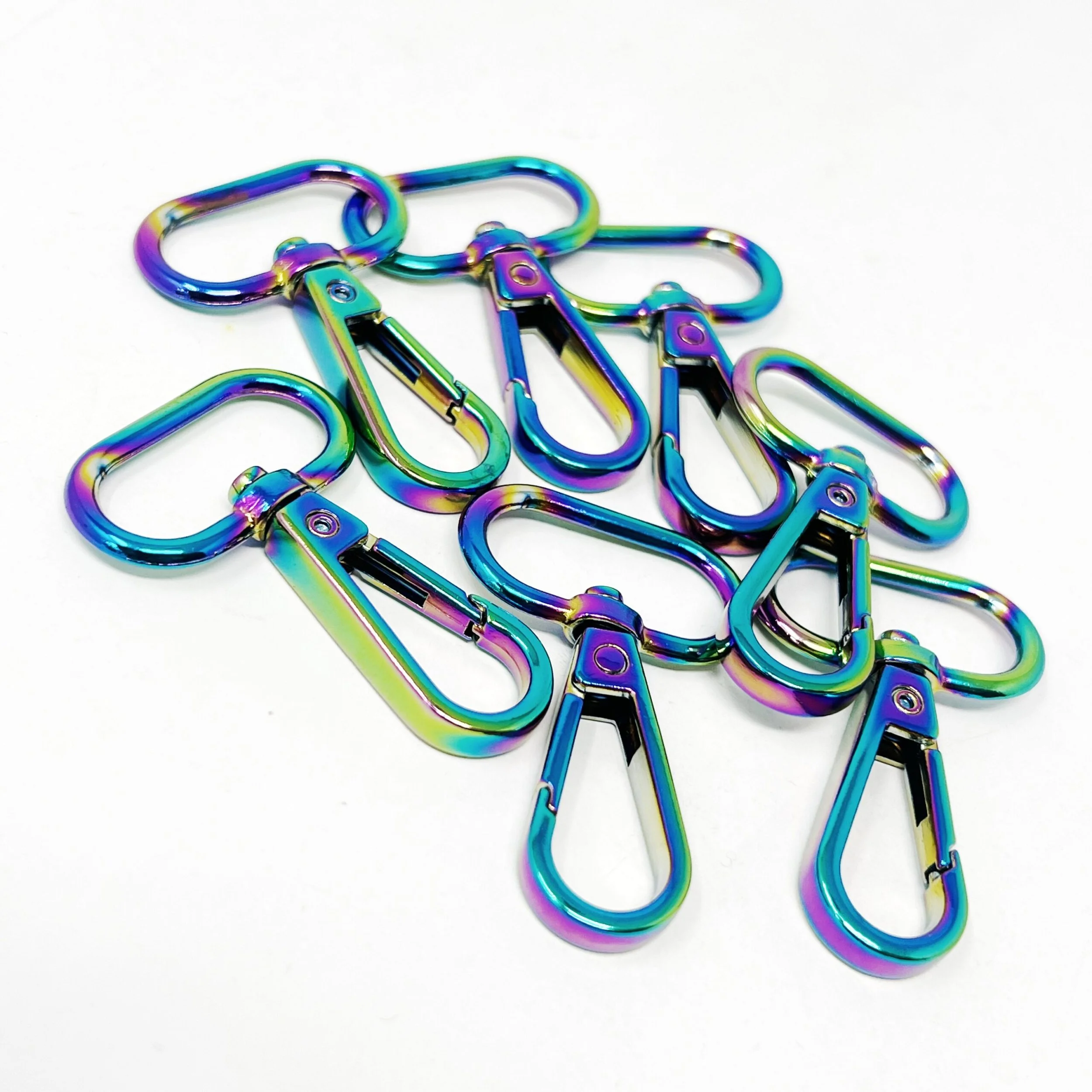 Snap hooks 25mm rainbow