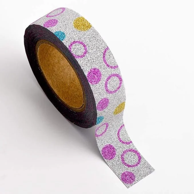Washi Tape Glitter Tape Circles