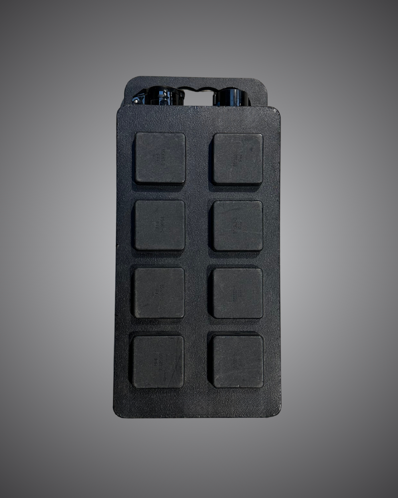 Event Concept technical hire, 16A 1Ø to 8x 13A power distro hire, EC Hire compact power distribution for AV and control systems