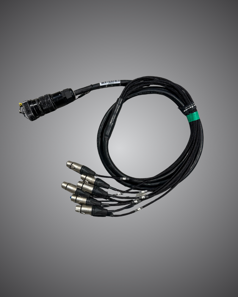 Technical hire from EC Hire, 8-way VEAM to XLR female tail hire, Event Concept audio multicore breakout for event production