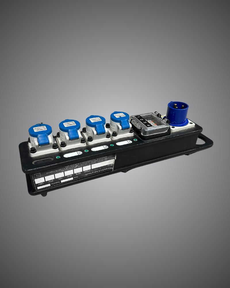 Technical hire from EC Hire, 32A single phase to 16A power distribution hire, Event Concept Type 7 distro for event production