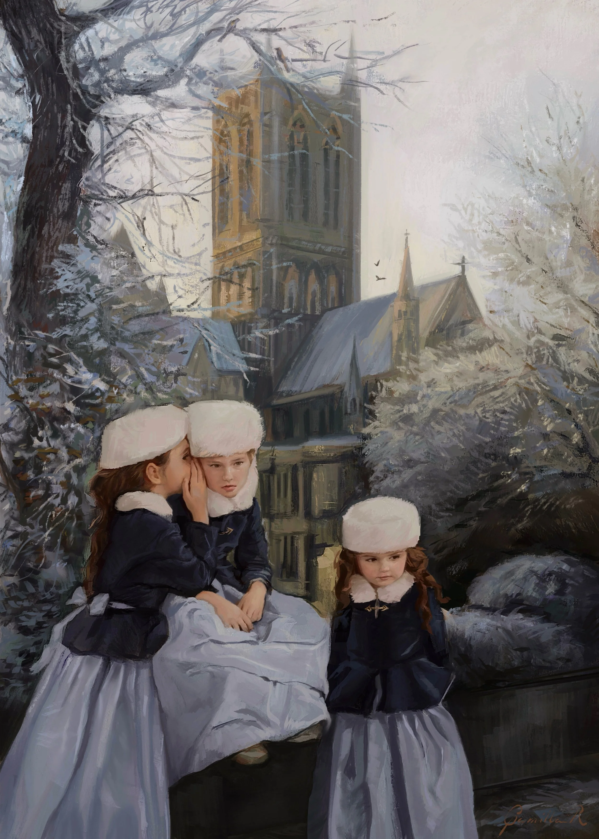 "The Egerton Sisters" 5x7