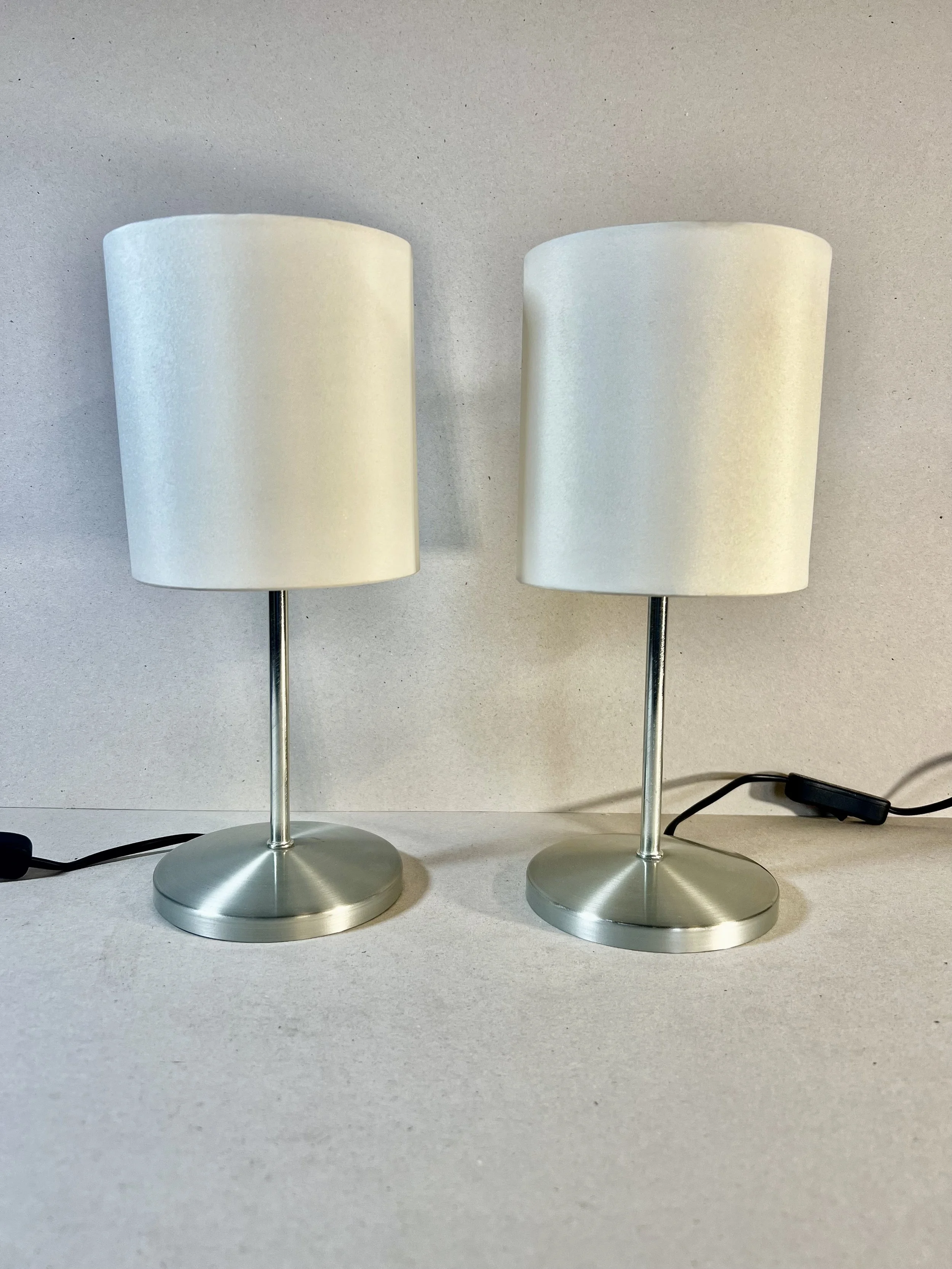 Pair of bedside lamps