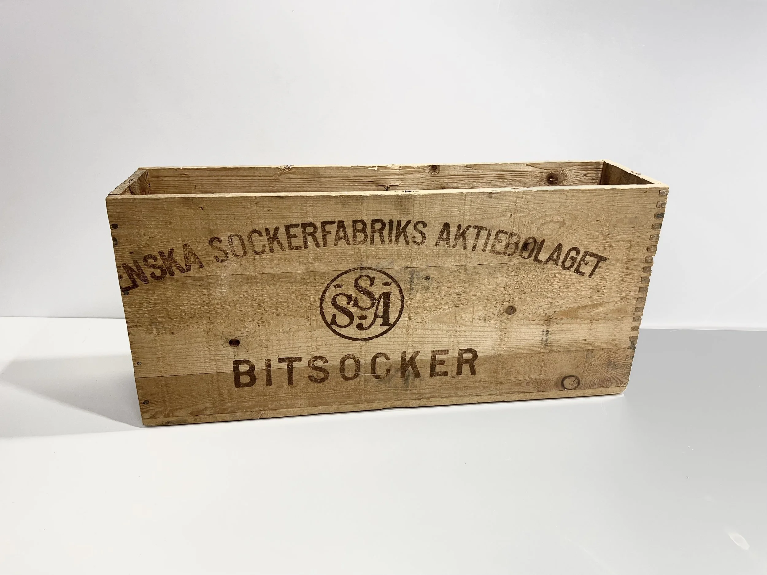 Vintage Swedish Sugar Crate