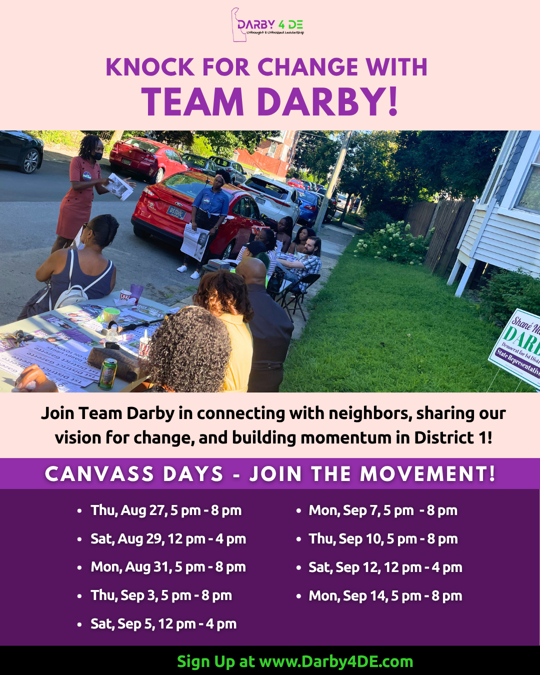 Canvassing Days - State Rep Campaign