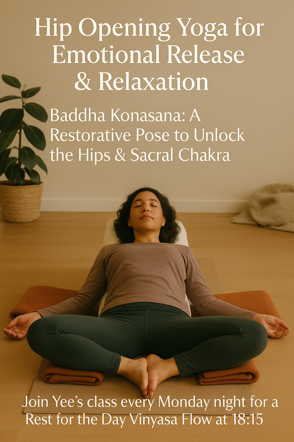 Yoga for the Hips with Baddha Konasana : Butterfly 