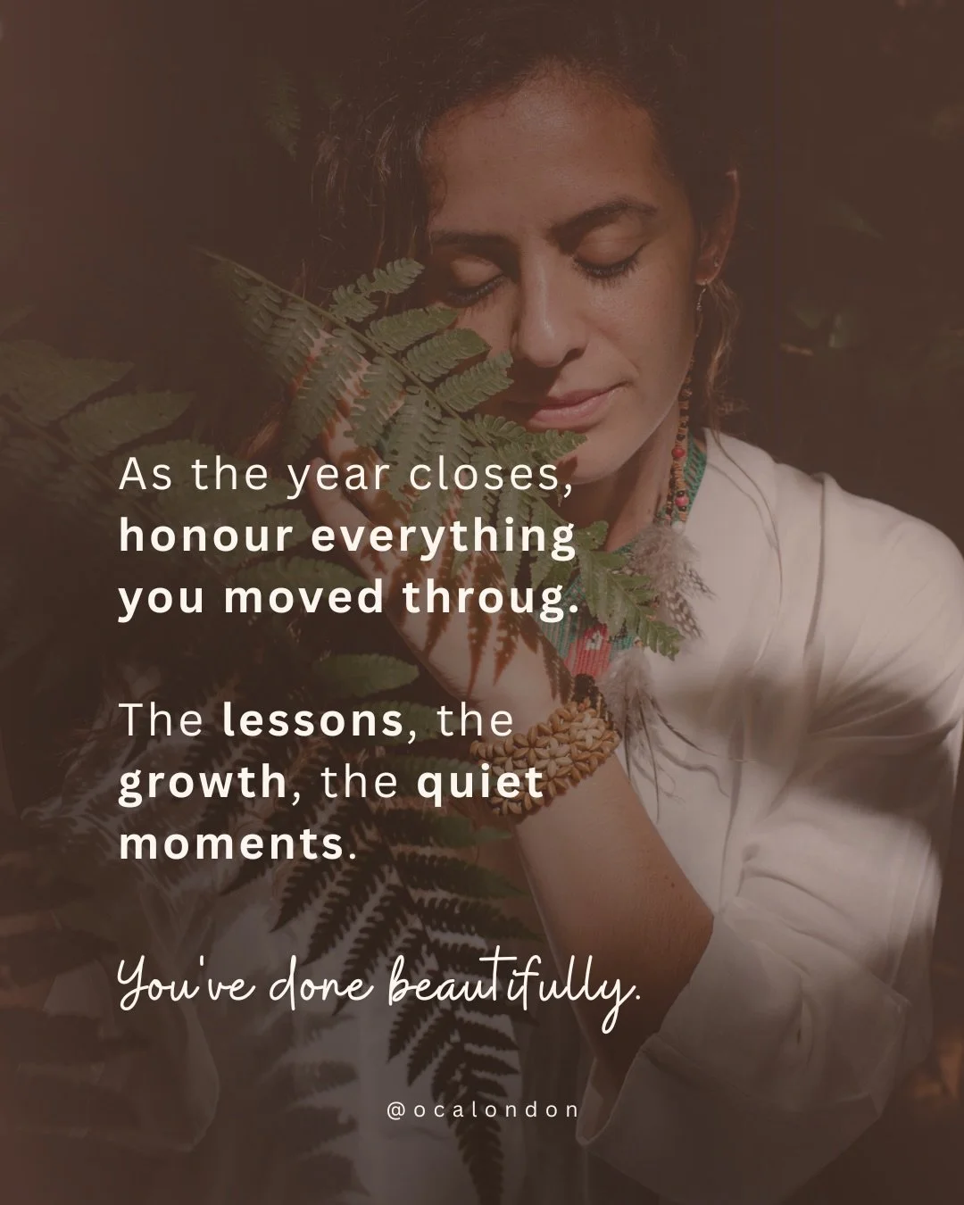 A moment to honour the year. Thanks 2025 🙏🏽💖🙌🏾 
The growth, the shedding, the unseen work of the heart.
May you close this cycle gently. ✨.
.
.
.
#OcaLondon #BermondseyCommunity #EndOfYearRitual #UrbanSanctuary #MindBodySpirit #SacredPause #Braz