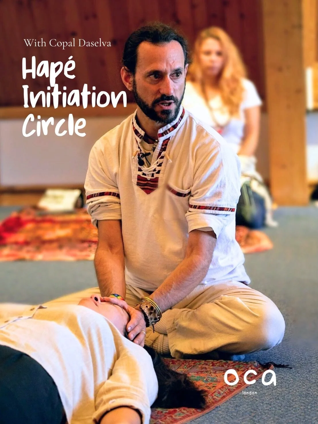 @ocalondon presents Hap&eacute; Initiation Circle with @copal_daselva 🛖✨

With over three decades of experience, @copal_daselva holds this space as a ceremony, gently guiding each person to release what no longer serves, to become fully present, and