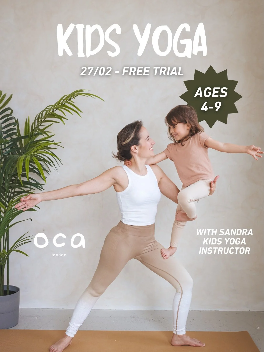 ✨ KIDS YOGA - FREE TRIAL CLASS ✨
- And the theme is Carnival 🥳

Looking for a nurturing and fun activity for your child?
On Friday, February 27th at 4:00pm and 5:00pm, we&rsquo;re offering a FREE 45-minute Kids Yoga class at @ocalondon for children 