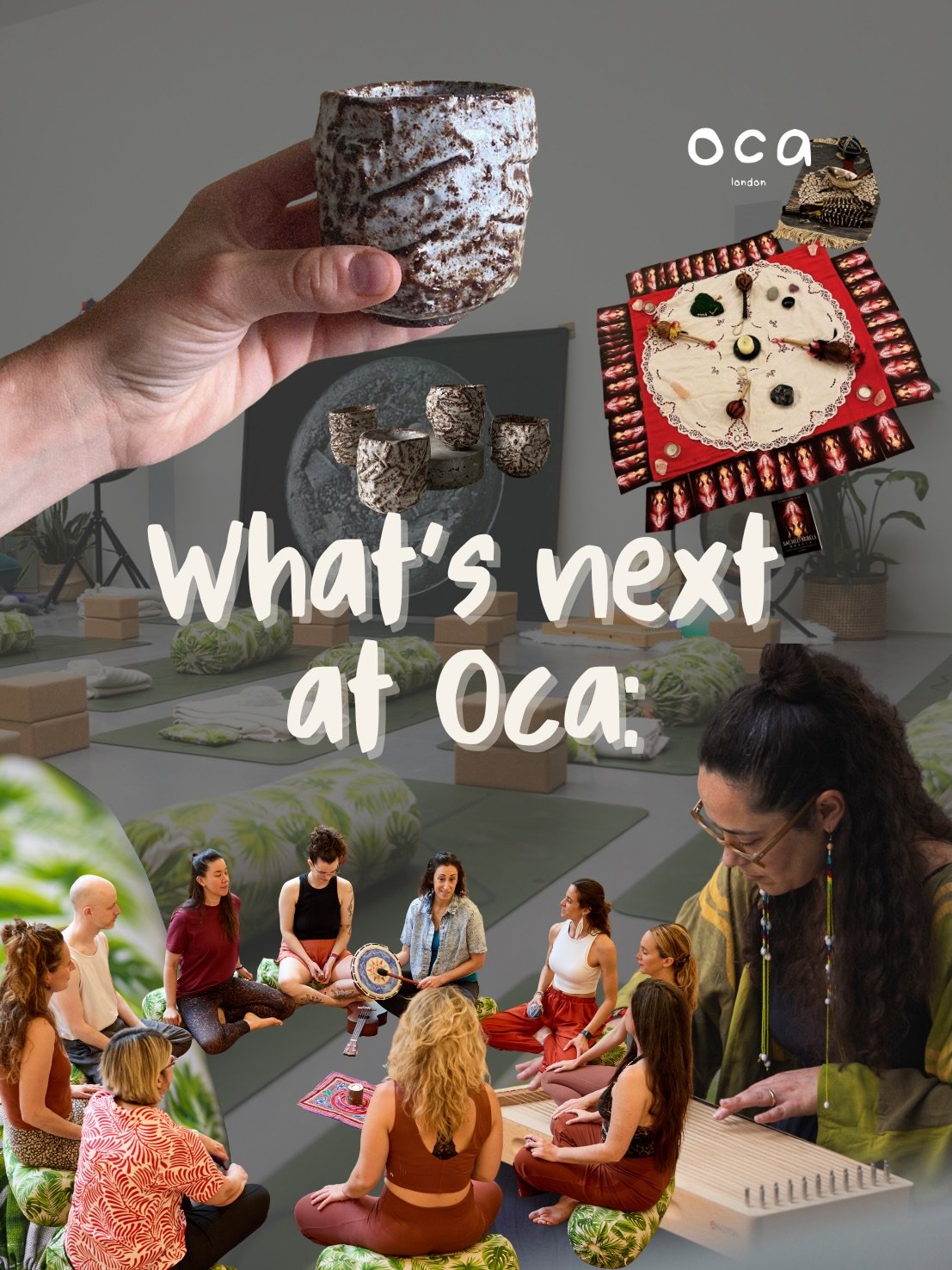 🌹 Persephone&rsquo;s Feast &ndash; March 7th
A ritual evening of story, symbolism and seasonal transition. Honouring the return of light and the wisdom of the underworld.

☕️ Clay &amp; Cacao Workshop &ndash; March 8th
Create your own clay cup while