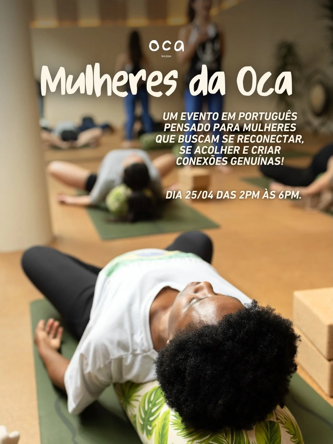 O Mulheres da OCA &eacute; um encontro criado para mulheres que desejam cuidar do corpo, da mente e da alma enquanto constroem conex&otilde;es reais com outras mulheres que est&atilde;o na mesma jornada ✨

Uma tarde especial com experi&ecirc;ncias qu