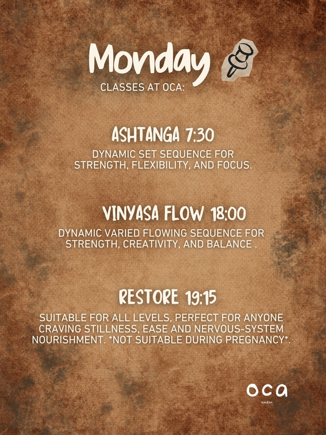 ☀️ Summer Schedule | August at Oca

August is here, and so is a new opportunity to create space for yourself. Whether you&rsquo;re looking to build strength, improve flexibility, slow down, reconnect with your breath, or simply move your body with in