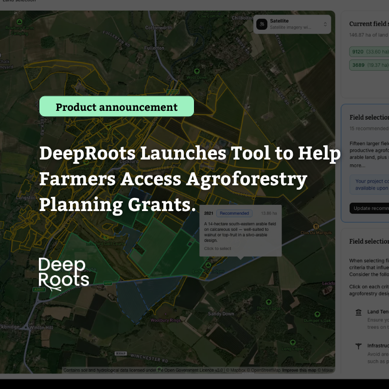 DeepRoots Launches Tool to Help Farmers Access Agroforestry Planning Grants