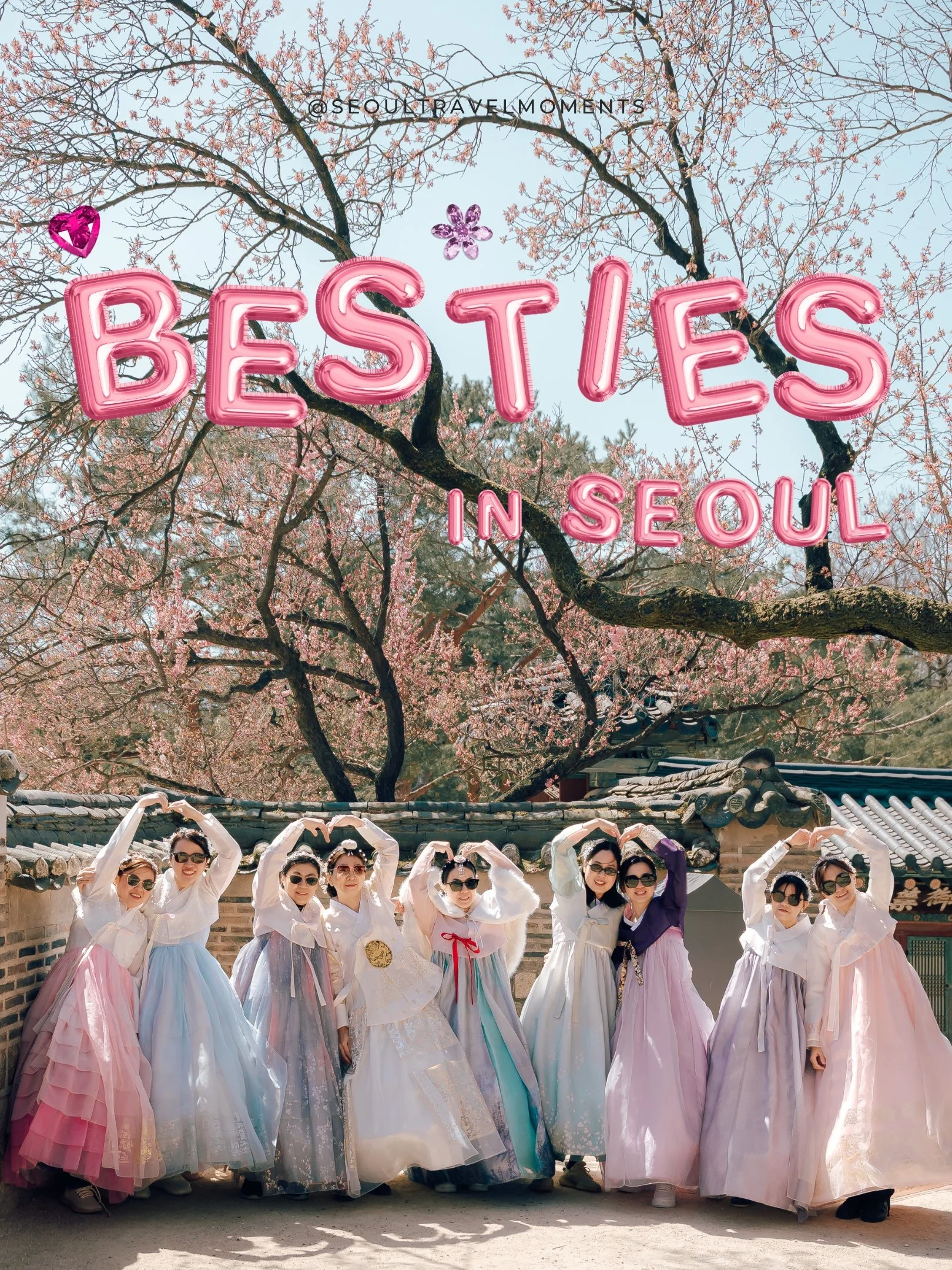 Friends Hanbok Photoshoot in Changdeokgung Palace, Seoul