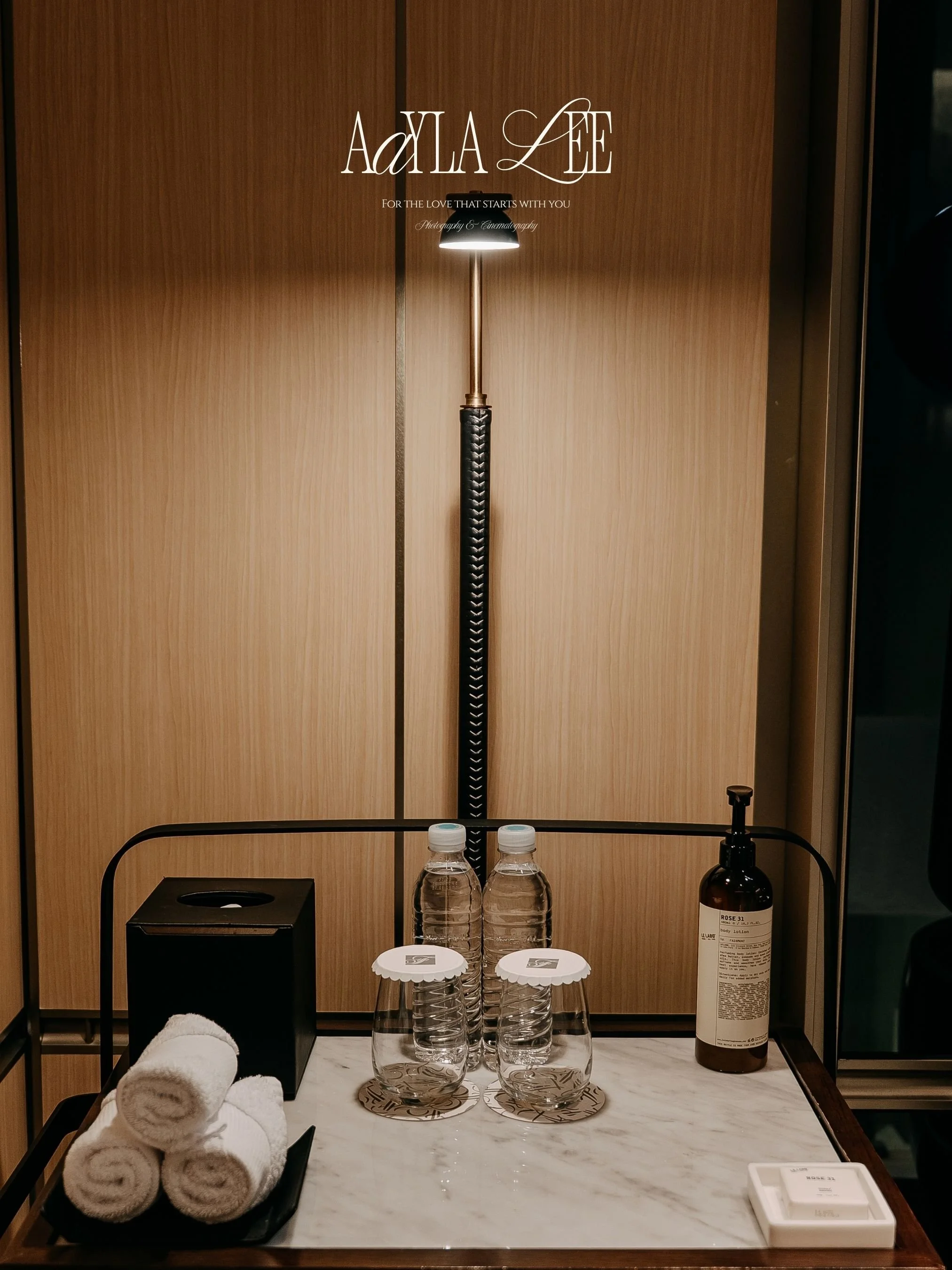 Bathrobe hanging in hotel closet, brand photography by AaylaLee