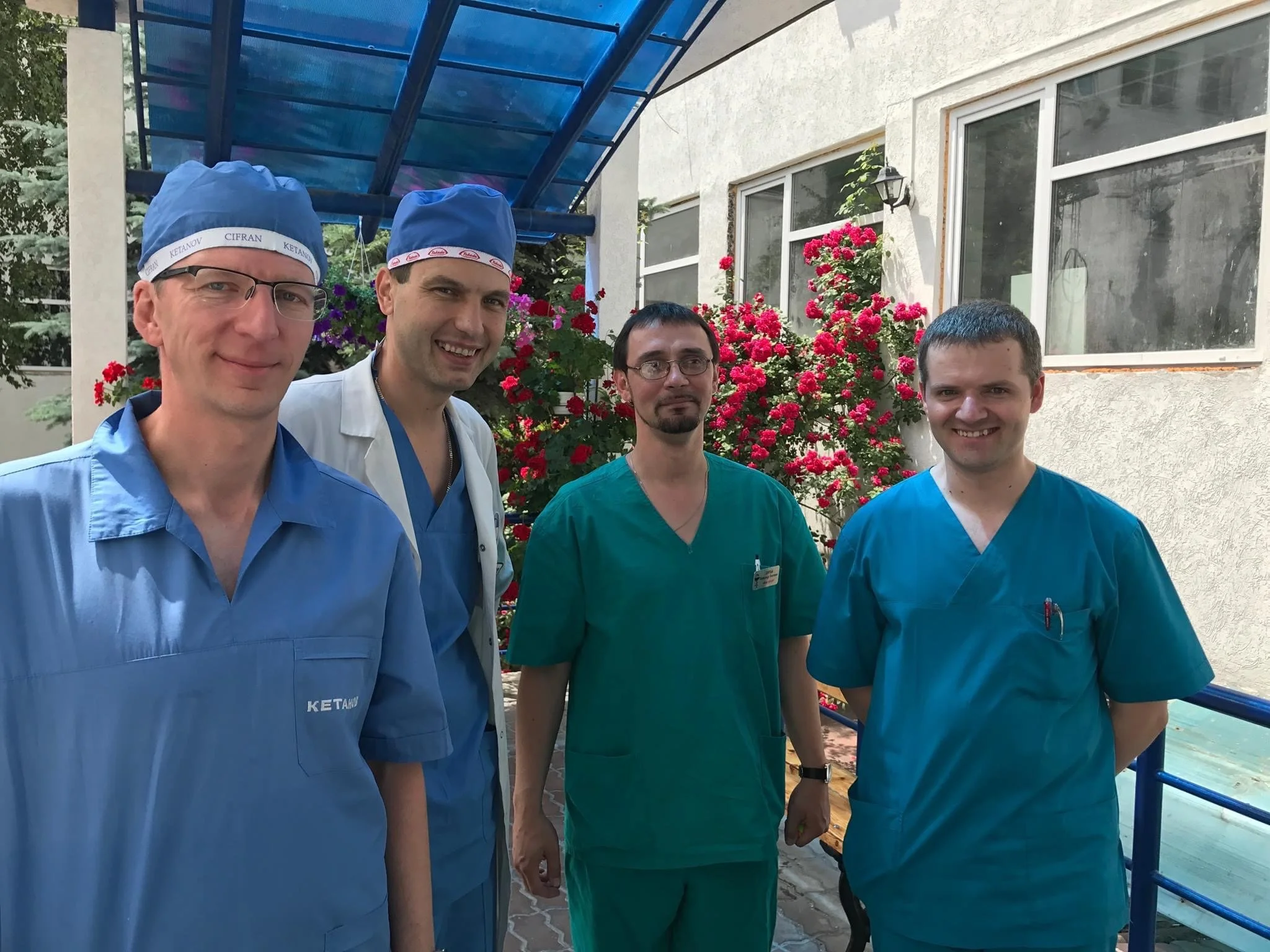 Leo Krivskiy and medical colleagues