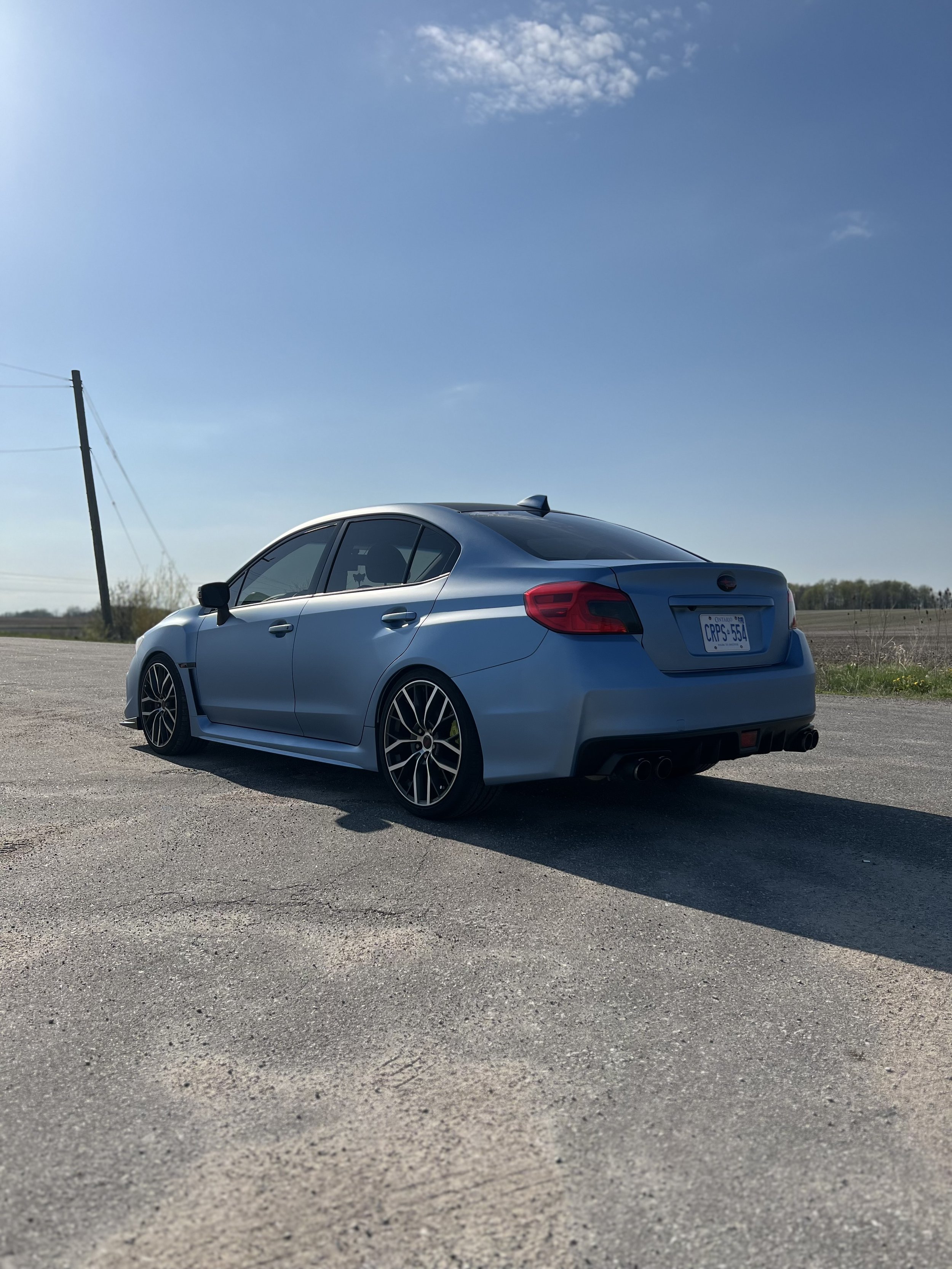 Subaru STI Wrapped in Avery Dennison Matte Metallic Frozen Blue: A Bold Transformation