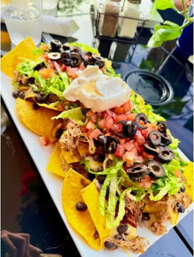 Mojo nachos shareable appetizer for takeout near Virginia Beach Boardwalk at Lunasea