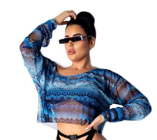 blue sexy net long sleeve blouse.jpg